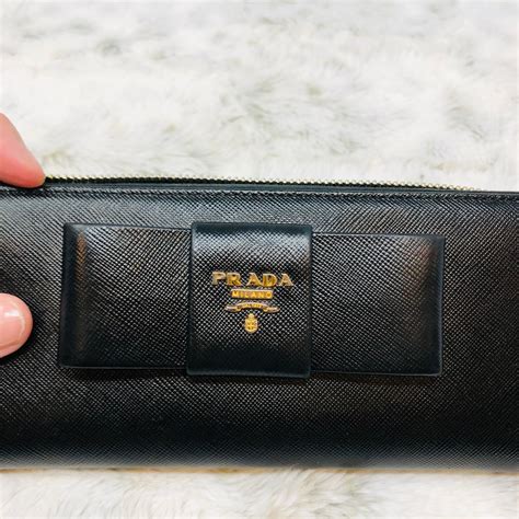 prada zip wallet sale|authentic prada wallet.